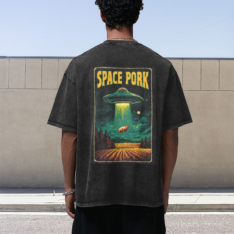 扩版水洗定制图案 短袖T恤