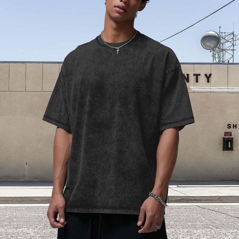 扩版水洗定制图案 短袖T恤