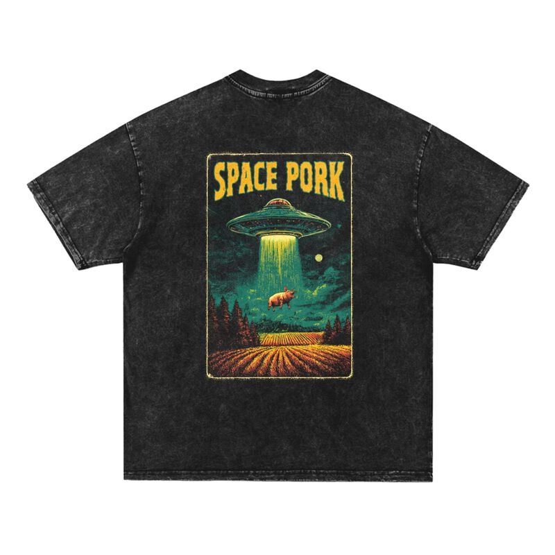 扩版水洗定制图案 短袖T恤