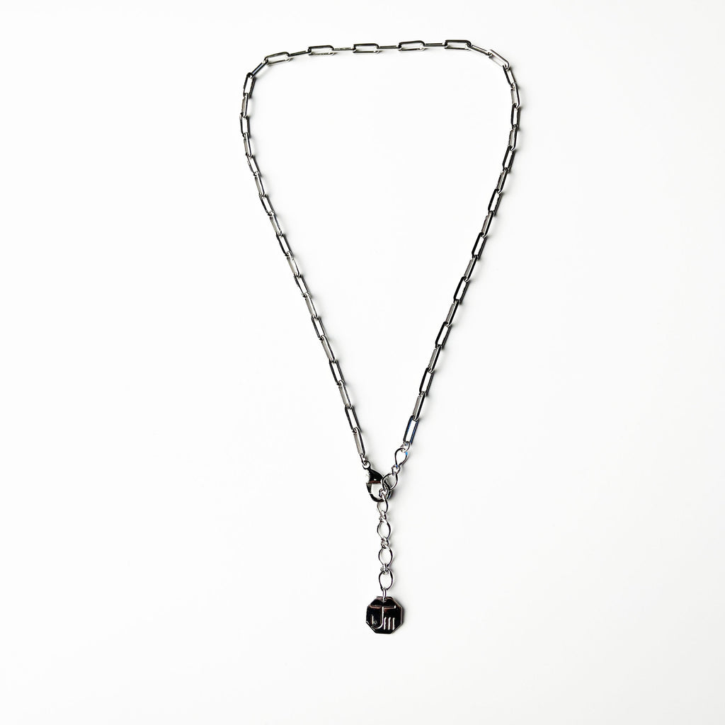 18K 镀白金 项链