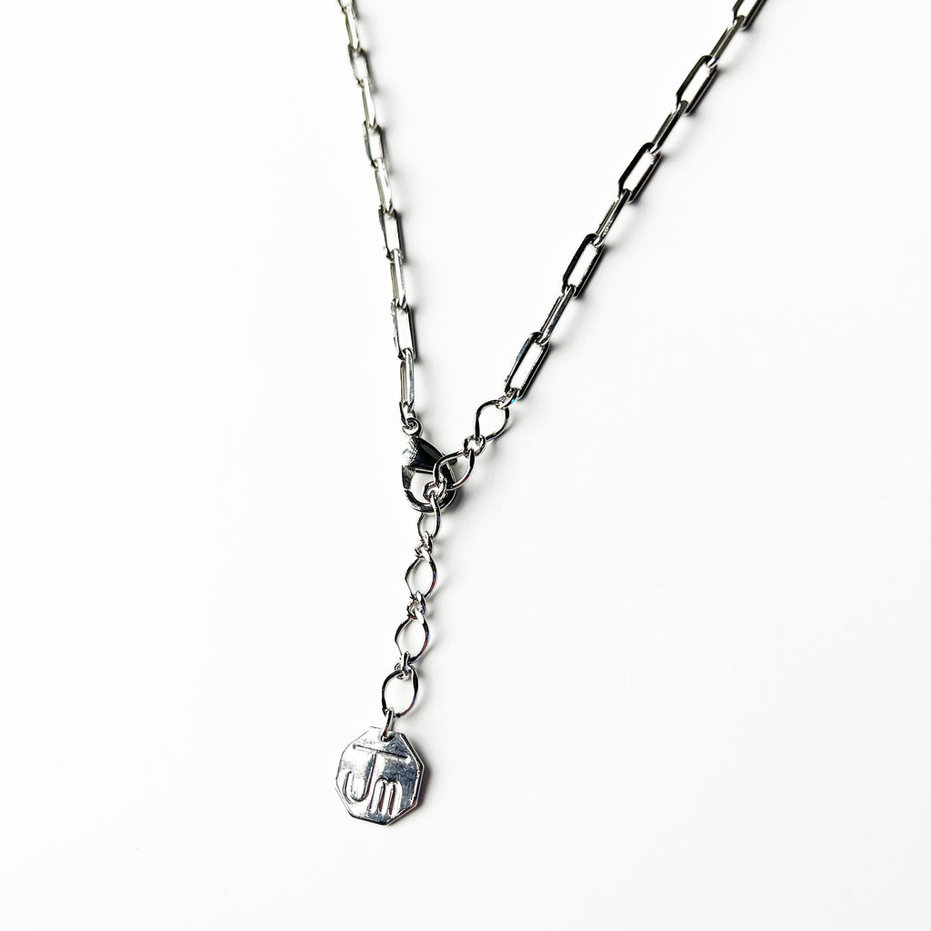 18K 镀白金 项链