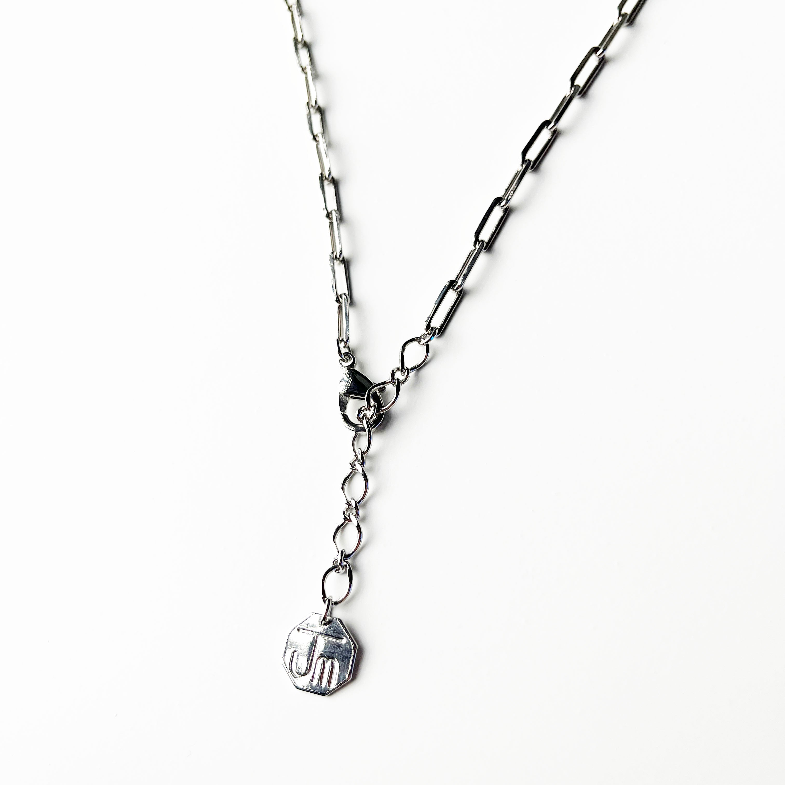 18K 镀白金 项链