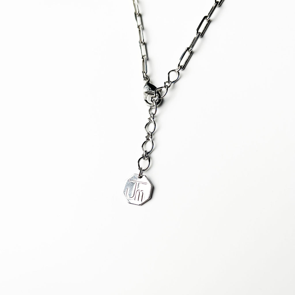 18K 镀白金 项链