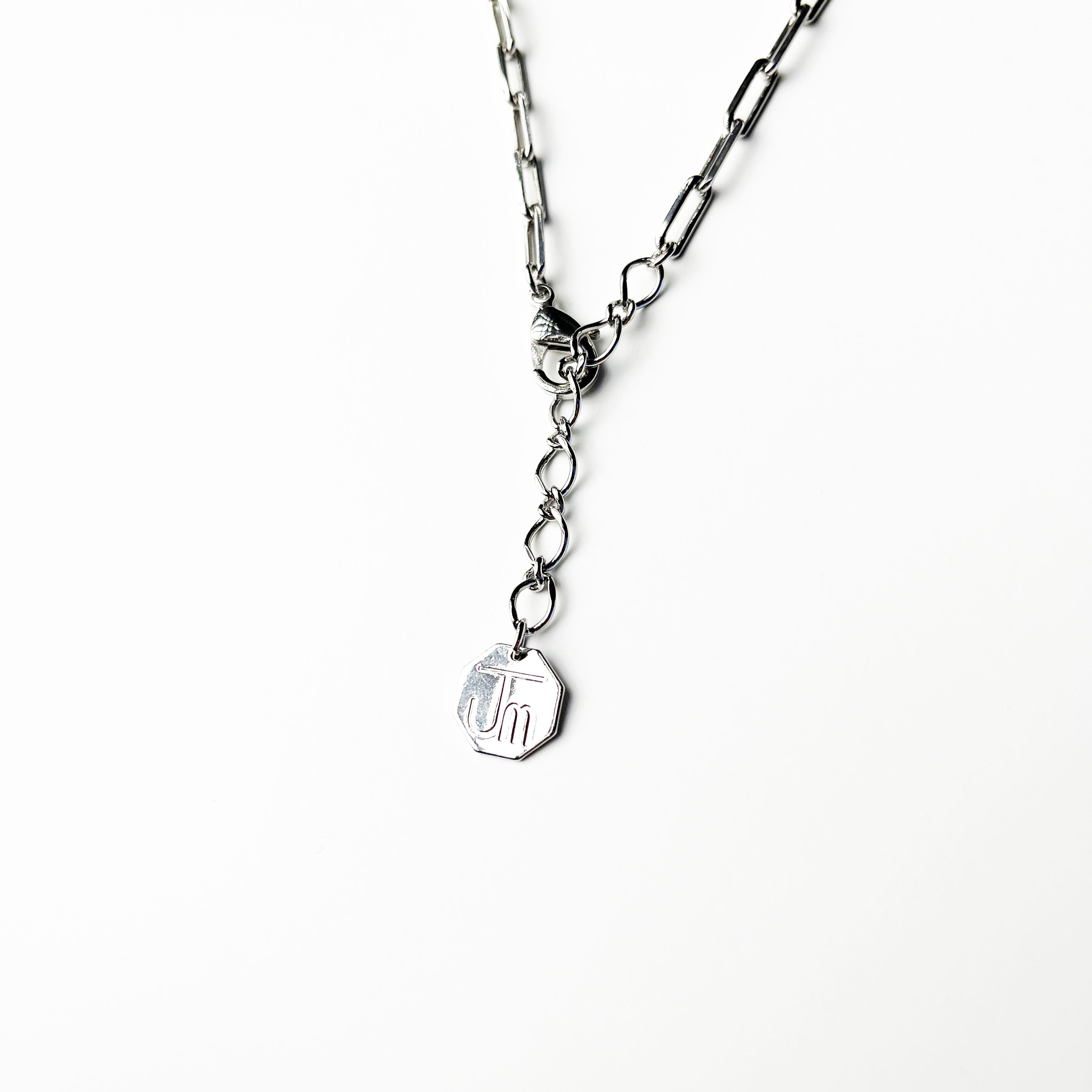 18K 镀白金 项链