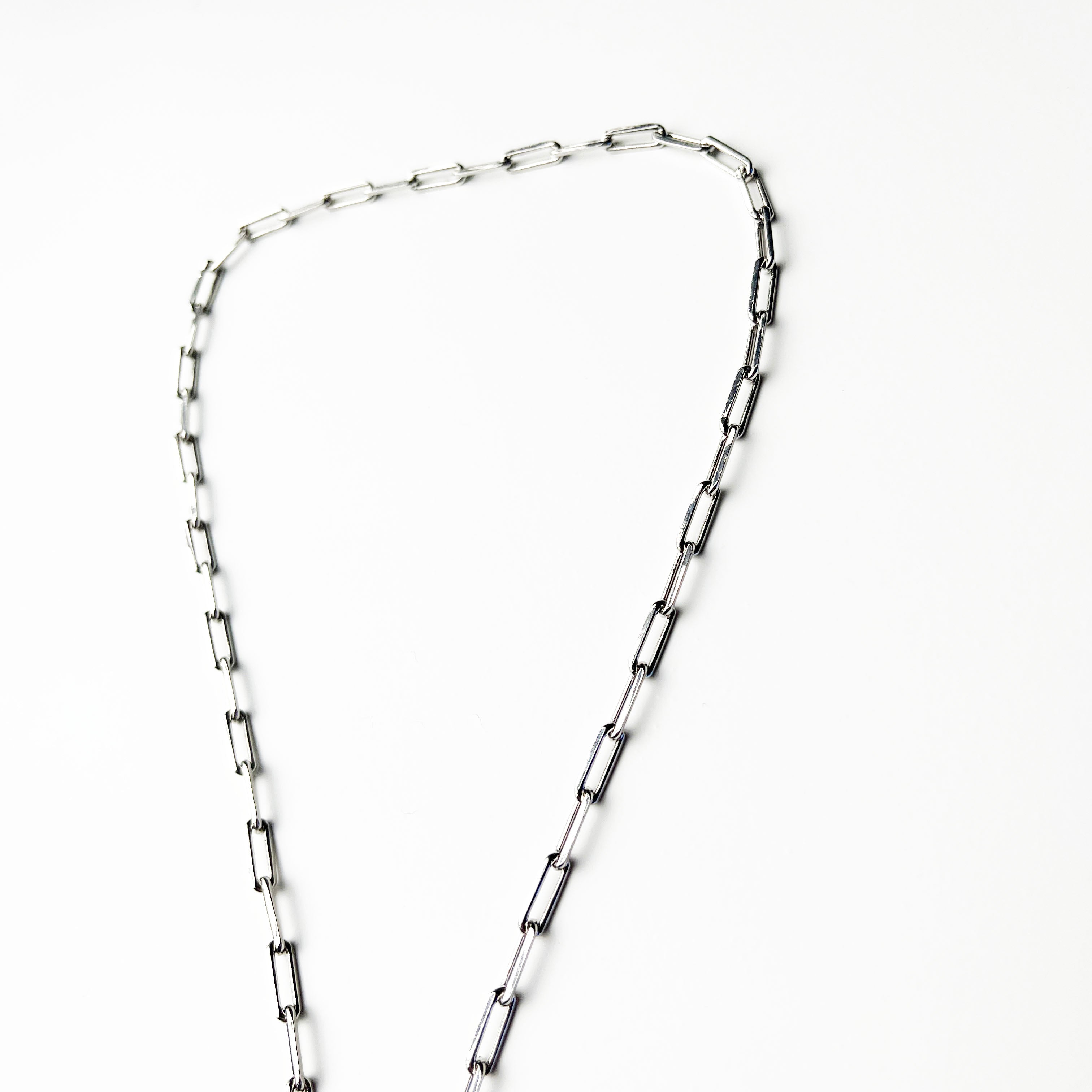 18K 镀白金 项链